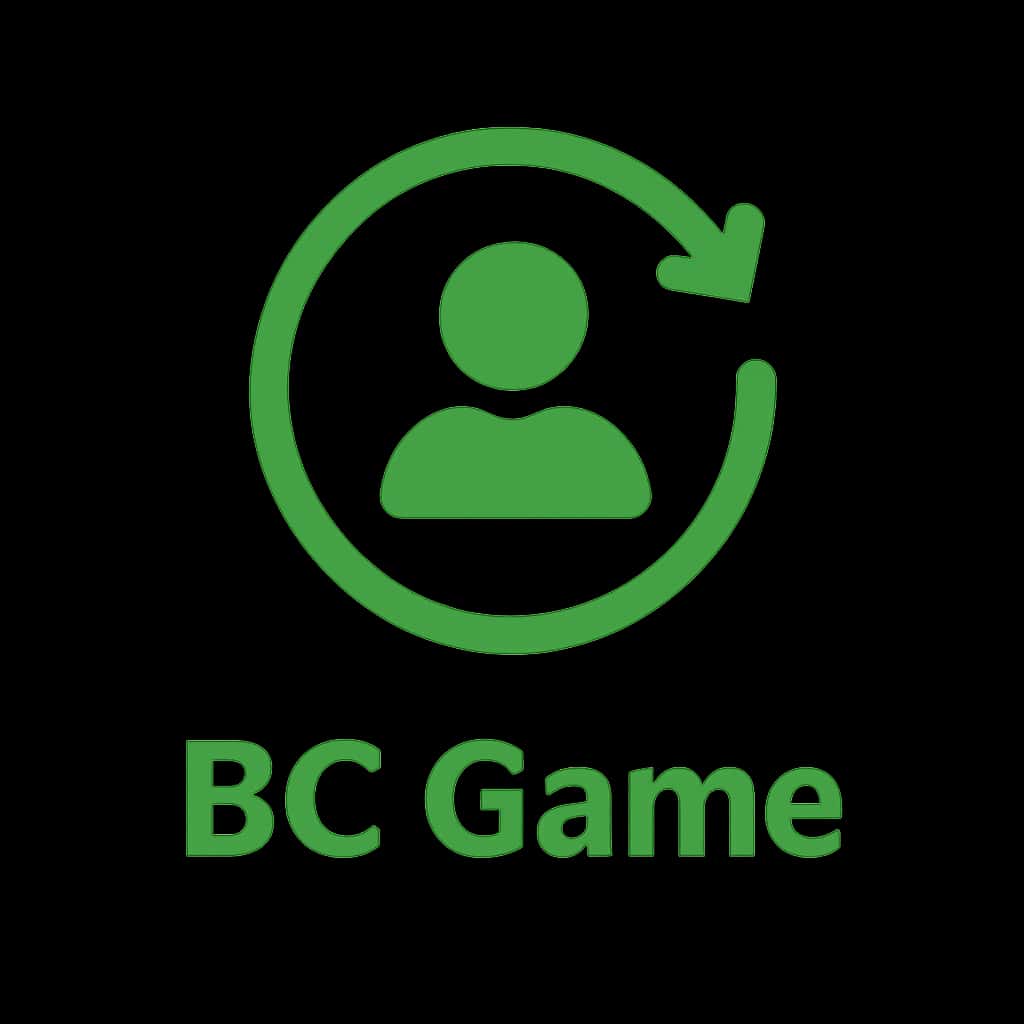 An icon showcasing account recovery for BC Game with a focus on security.