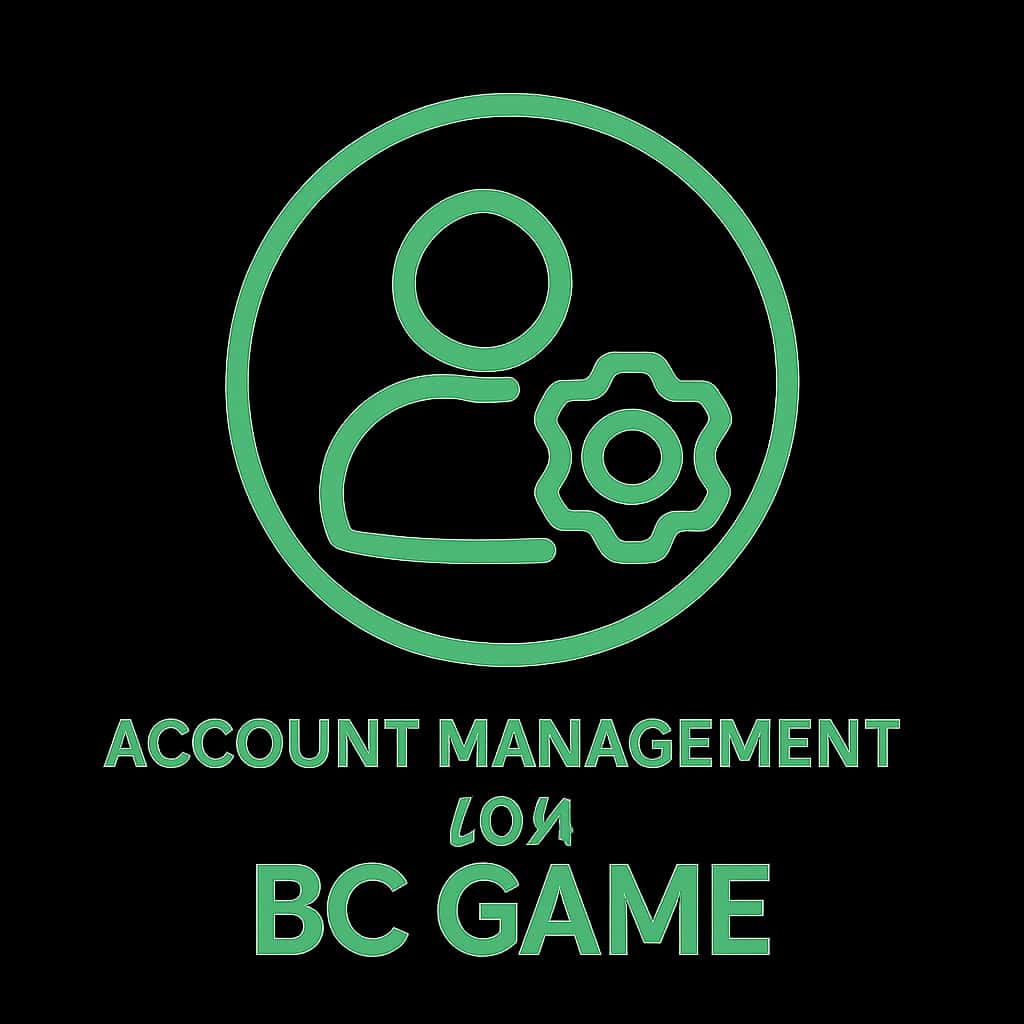An icon symbolizing account management for BC Game with a focus on security.