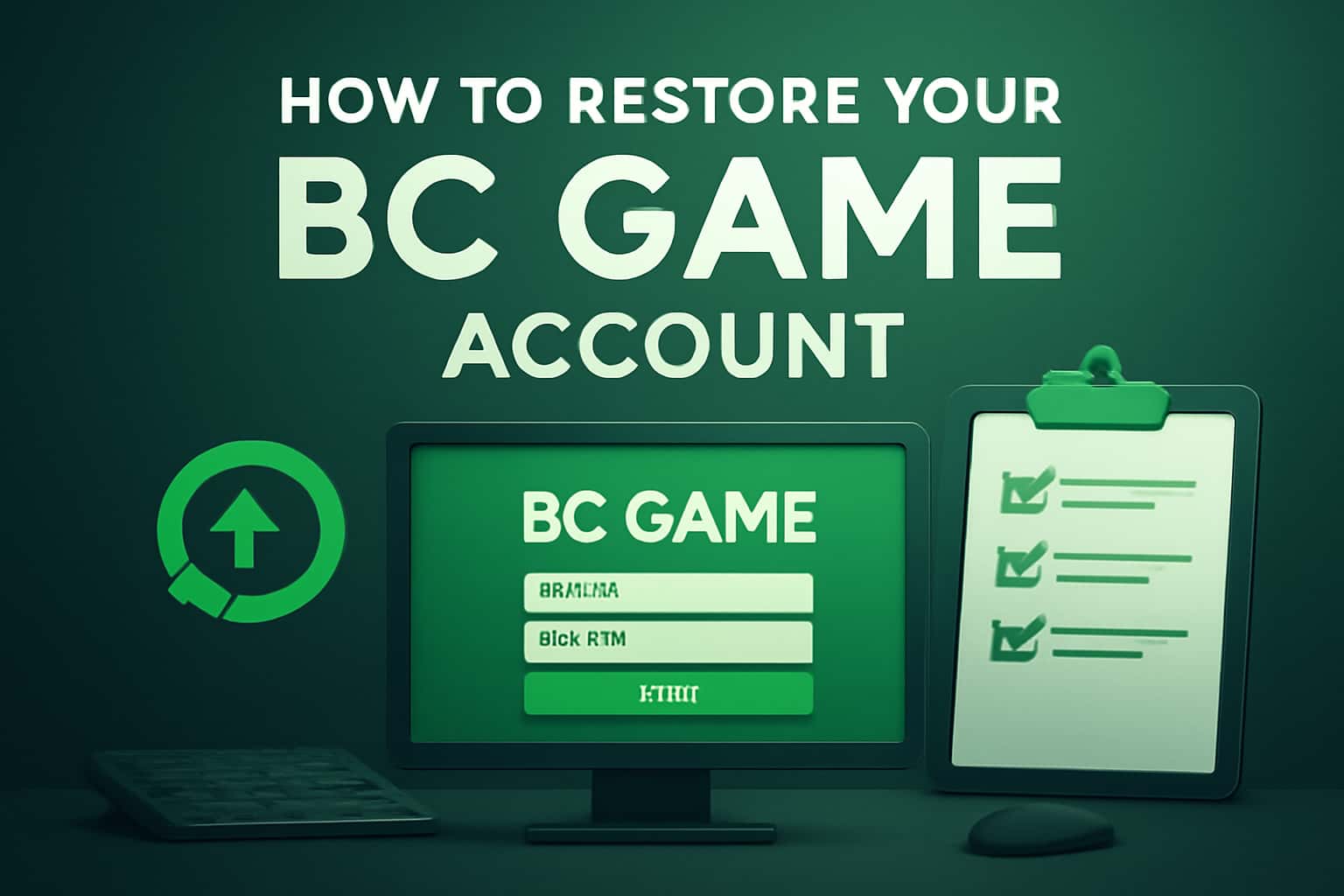 An informative depiction related to restoring a BC Game account.