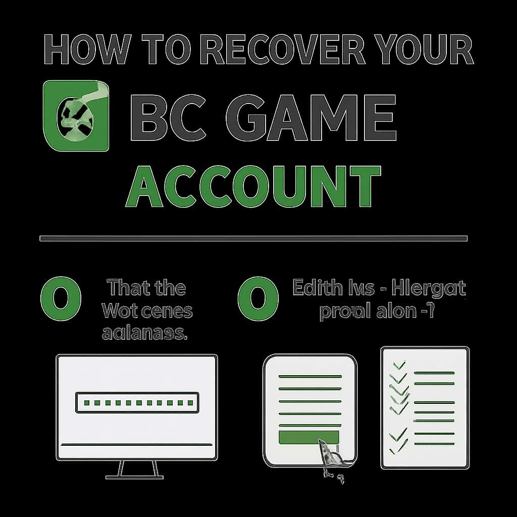 An educational diagram for BC Game account recovery.